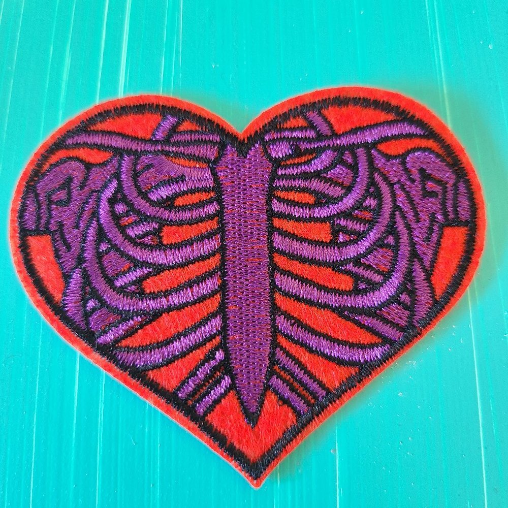 Skeleton Heart Patch